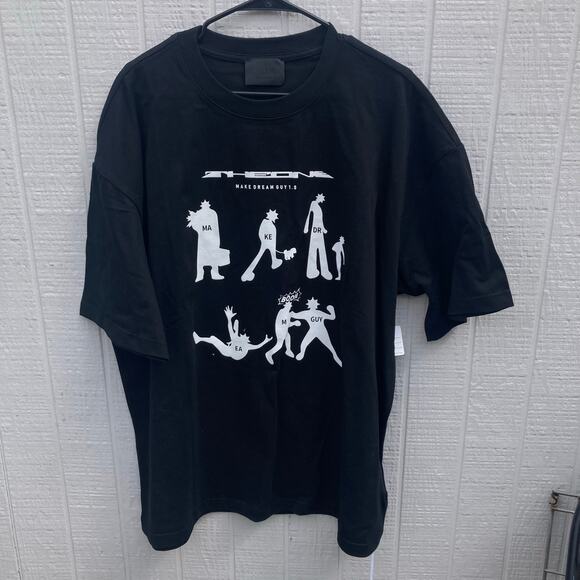 T1 Make Dream Guy Mens XXL Crewneck Shirt The One Black Short Sleeve Deadstock - Picture 1 of 6